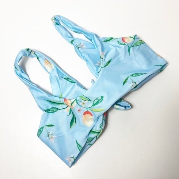 Bikini Blue Flower Print Large Swimming Wo… - Picture 3 of 3
